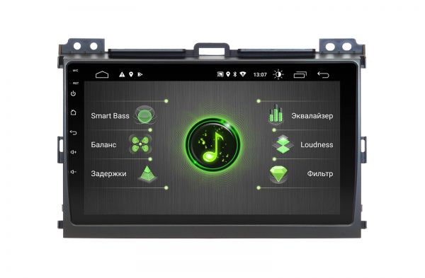 Head Unit Incar DTA-2209 for TOYOTA LC PRADO 120 2002-2009