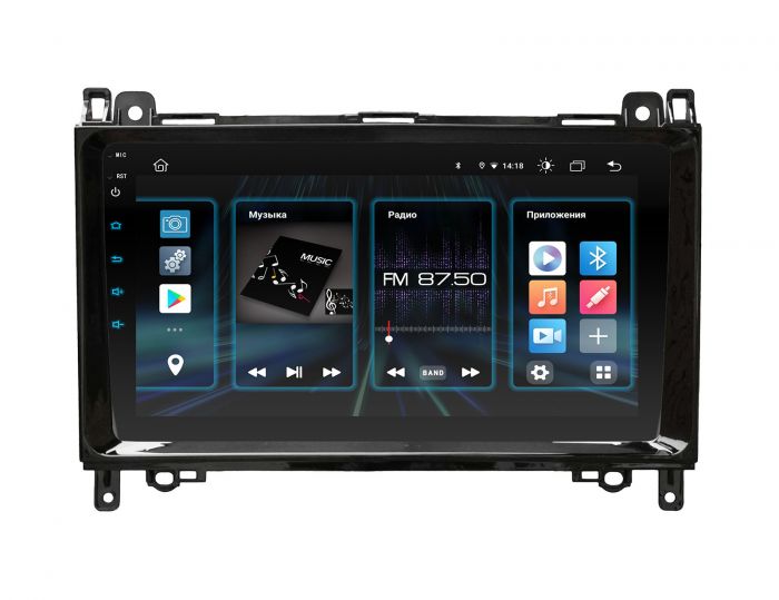 Head unit Incar DTA2-1522 for Mercedes-Benz A-class (W169) 2004-2012, B-class (W245) 2005-2011, Vito (W639) 2006-2014, Viano (W639) 2006-2014, Sprinter (W906) 2006+
