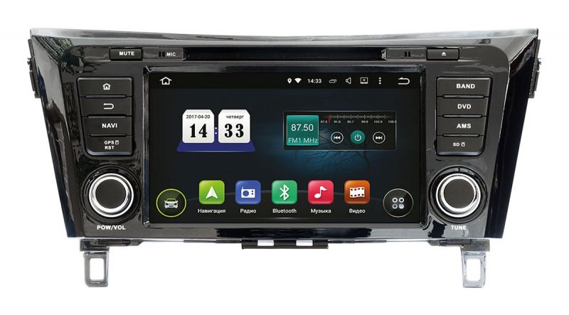 Штатная магнитола Incar AHR-6282A5 для Nissan Qashqai 2014+ Штатная магнитола Incar AHR-6282A5 для Nissan Qashqai 2014+