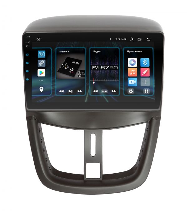 Штатная магнитола Incar DTA2-7008 для Peugeot 207