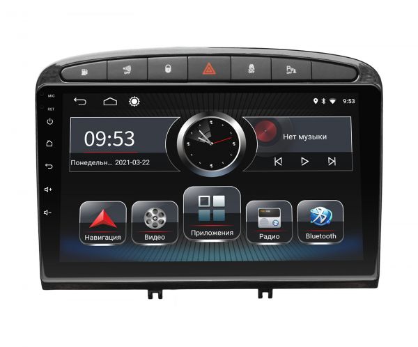 Штатная магнитола Incar PGA2-7004 для Peugeot 308 2007-2013, 408 2011+ Black