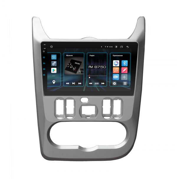 Head unit Incar DTA2-1408 for Renault Logan 2009-2013, Sandero 2007-2011, Duster 2010-2013