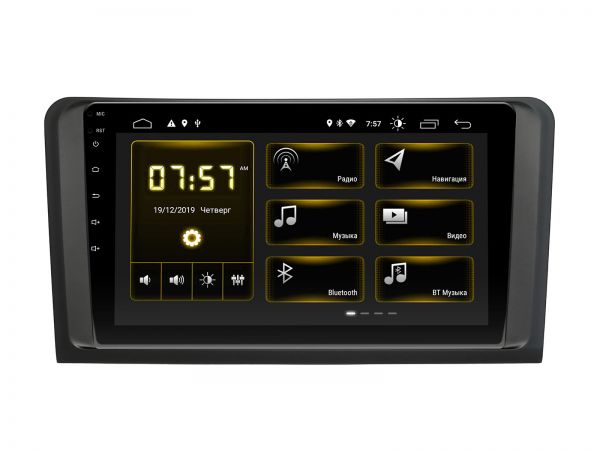 Head unit Incar DTA-1519 for Mercedes-Benz M-class (W164) 2005-2011, GL-class (X164) 2006-2012 matt black
