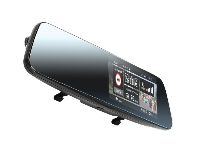 Комбо-устройство Incar SDR-230  / зеркало заднего вида / GPS сигнатурный радар-детектор / видеорегистратор / разрешение 2304х1296 / экран 5 дюймов