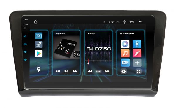 Штатна магнітола Incar DTA2-1092 для Skoda Rapid 2013+