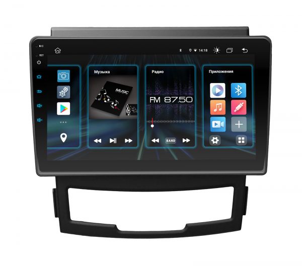 Штатна магнітола Incar DTA2-5009 для Ssang Yong Action 2011-2013, Korando 2010-2013