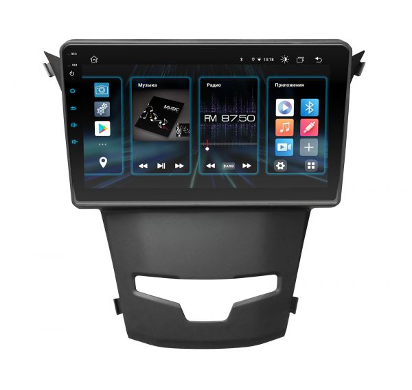 Штатна магнітола Incar DTA2-5016 для SsangYong Actyon 2013+, Korando 2013+