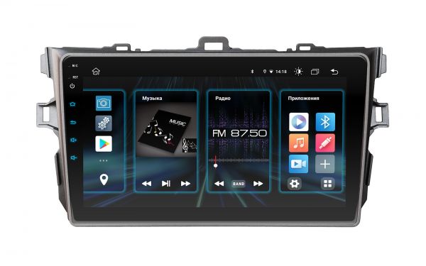 Head unit Incar DTA2-1451 for Toyota Corolla 2009-2013