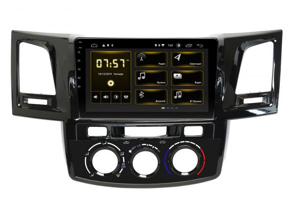 Штатна магнітола Incar DTA-2337 для Toyota Hilux 2011-2015, Fortuner 2011-2015