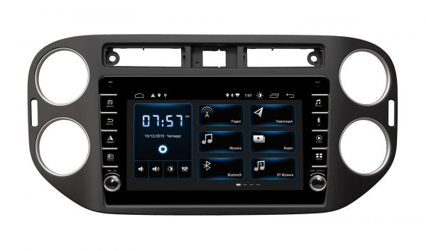 Head unit Incar DTA-1077R for Volkswagen Tiguan 2011-2016 Black