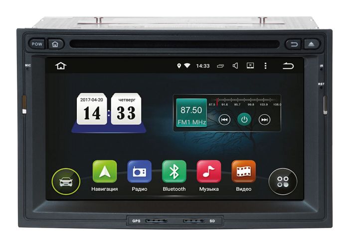 Head unit Incar AHR-2382A5 for Peugeot Partner 2009+