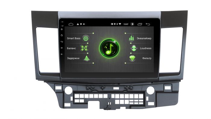 Head unit Incar DTA-6102 for Mitsubishi Lancer X 2007-2019