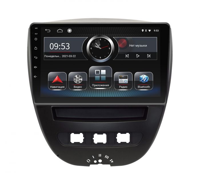 Head unit Incar PGA2-7002 for Peugeot 107 2005-2012