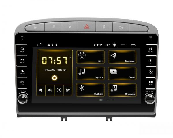 Штатна магнітола Incar DTA-7003R для Peugeot 308 2007-2013, 408 2011+ Silver