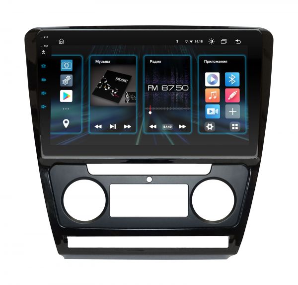 Штатна магнітола Incar DTA2-1070 для Skoda Octavia A5 2008-2013