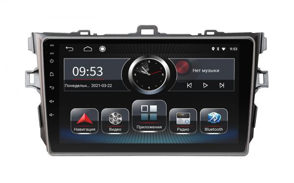 Head unit Incar PGA2-1451 for Toyota Corolla 2009–2012