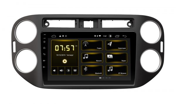 Head unit Incar DTA-1077 for Volkswagen Tiguan 2011-2016 Black